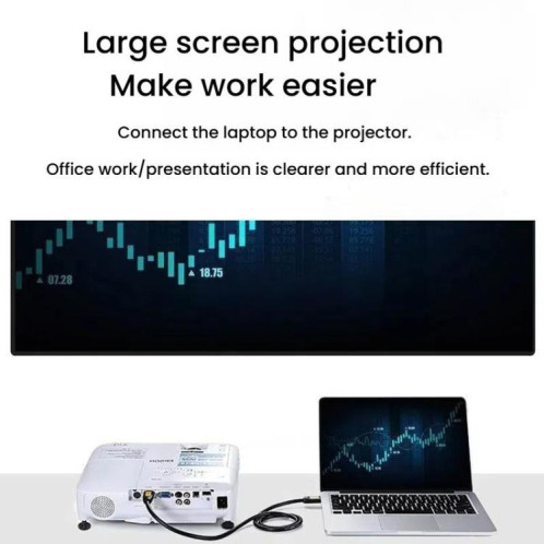 Câble HDMI 2.0 HD VegGieg HHI 4K 60 Hz pour télévision, ordinateur, moniteur, projecteur, connexion vidéo, longueur : 8 m SV3606572-013